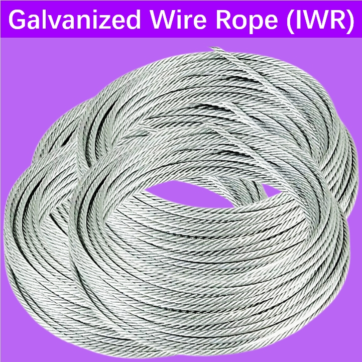 Mago 15-20 Meters 12mm Galvanized Steel Wire Rope (Wire Type 6x19+IWR ...