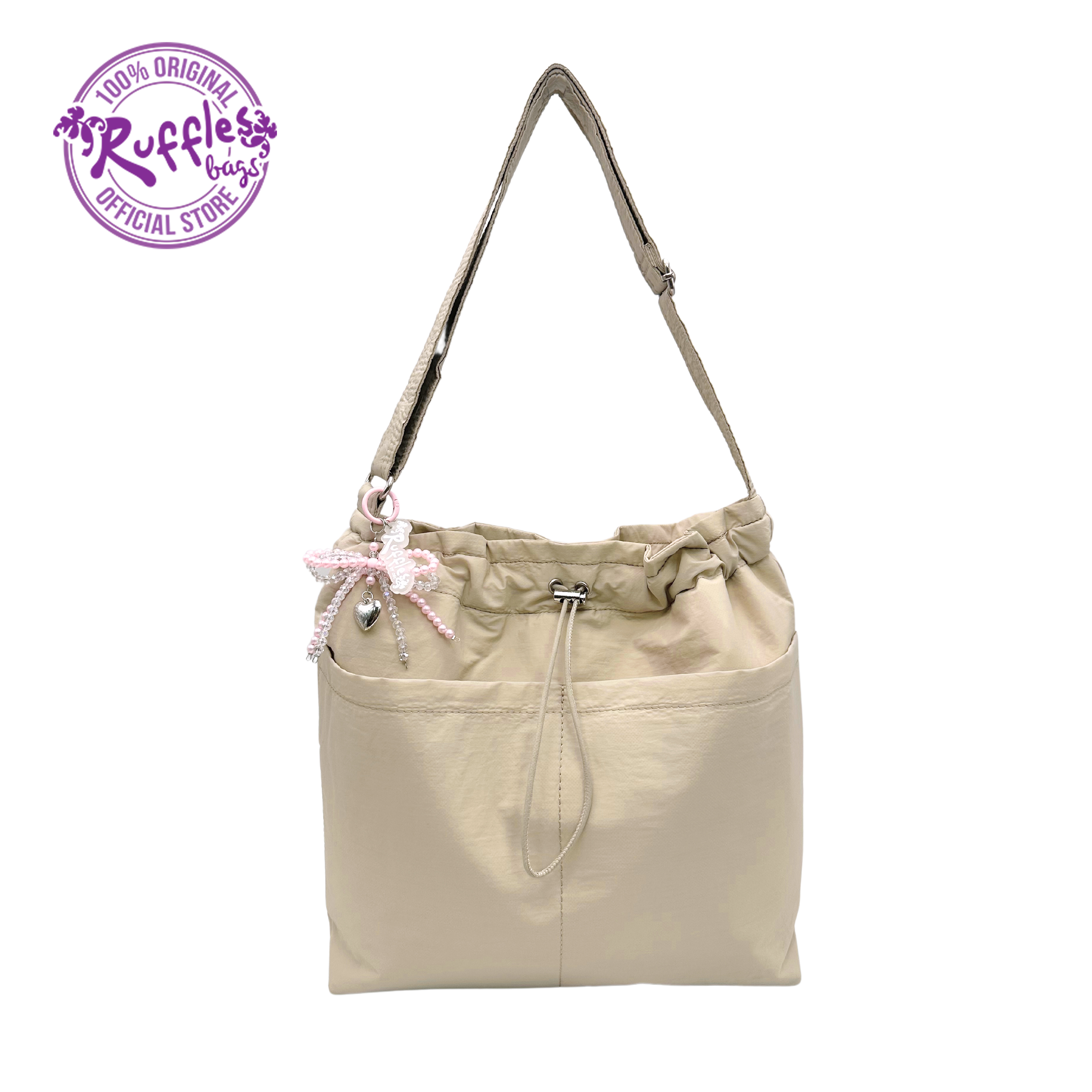 Ruffles Bags Louise 2-Way Crossbody Bucket Bag/Shoulder Bag (Black ...