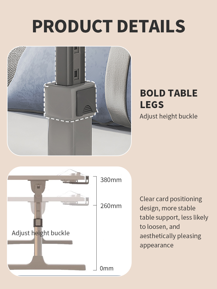 AIODIY Learning folding table, with a maximum height of 40cm and a ...