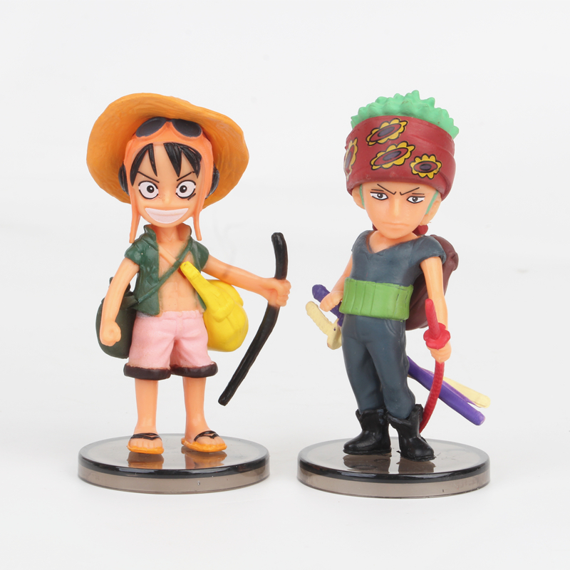 One Piece Luffy Zoro Sanji Franky Nami Robin Chopper chibi Film Z Set ...