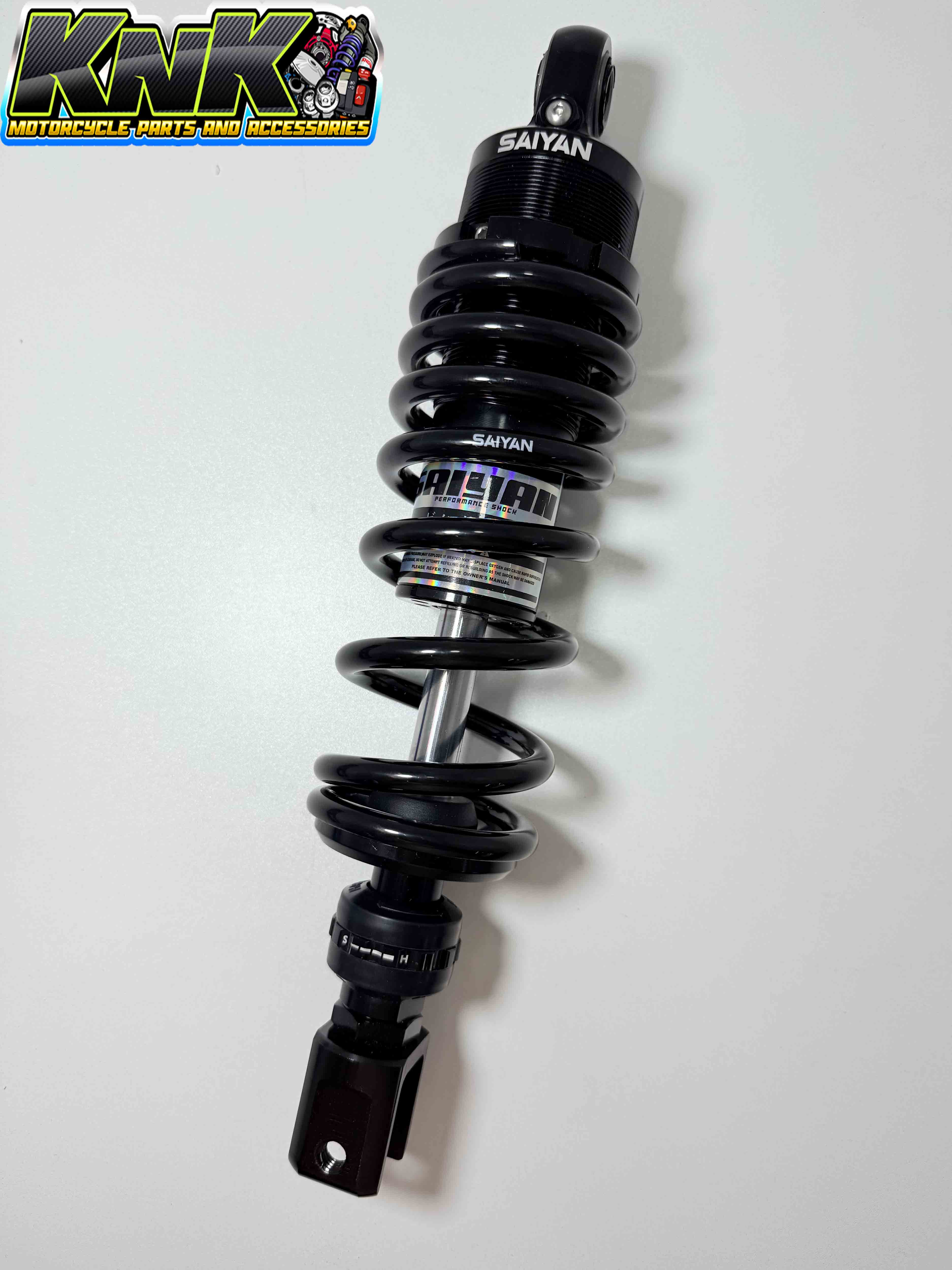 SAIYAN REAR SHOCK FULLY ADJUSTABLE 330MM FOR HONDA CLICK 125 / CLICK ...