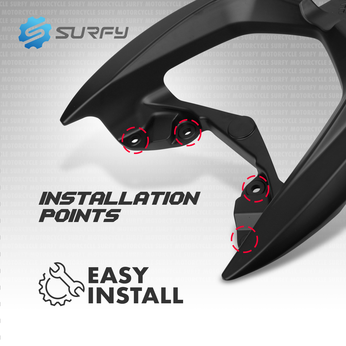 Nmax V3 Turbo Rear Bracket v1&v2 Top Box Bracket Heavy Duty Full Alloy ...