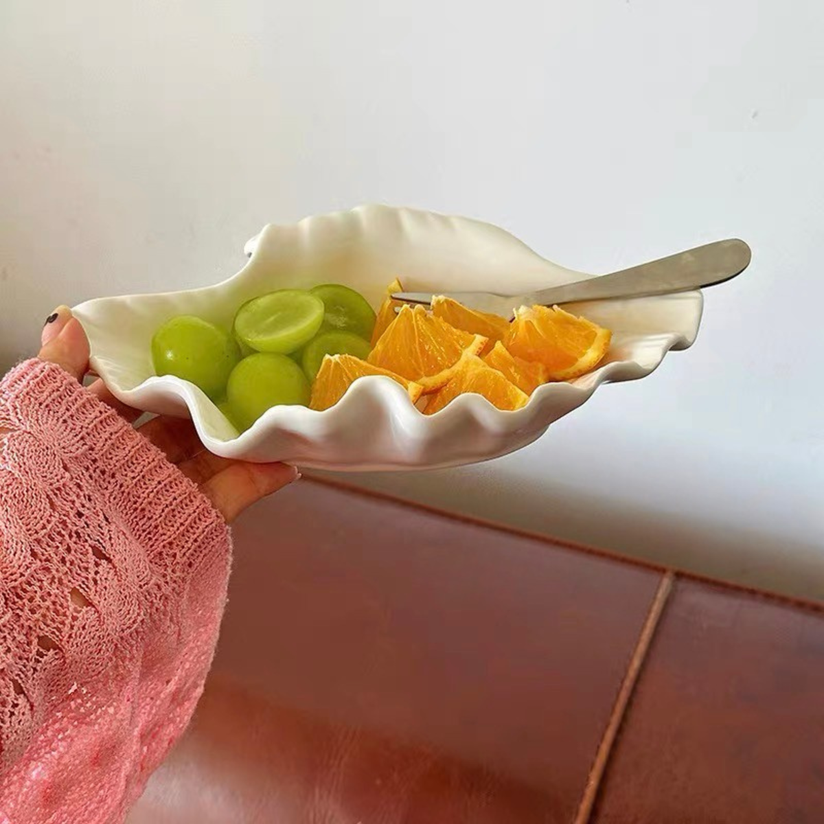 [ sol and luna.home ] Aesthetic Ceramic Seashell Trinket/Snack Tray ...