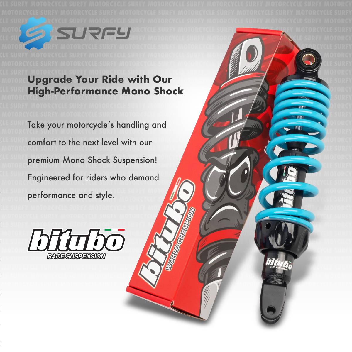 Bitubo S1 Rear Shock Absorber Sparkle Series 280mm 300mm For Mio M3 ...
