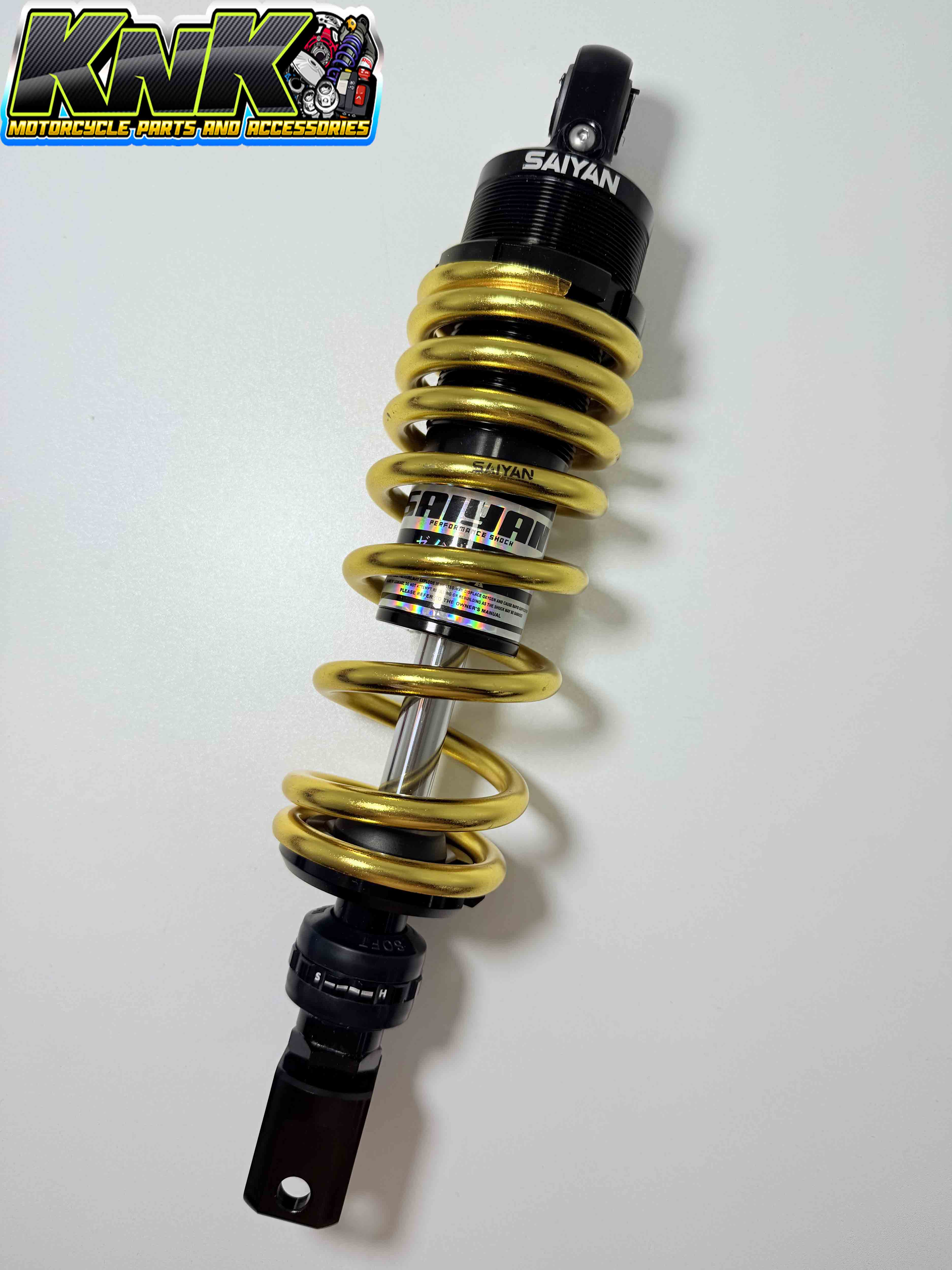 SAIYAN REAR SHOCK FULLY ADJUSTABLE 330MM FOR HONDA CLICK 125 / CLICK ...
