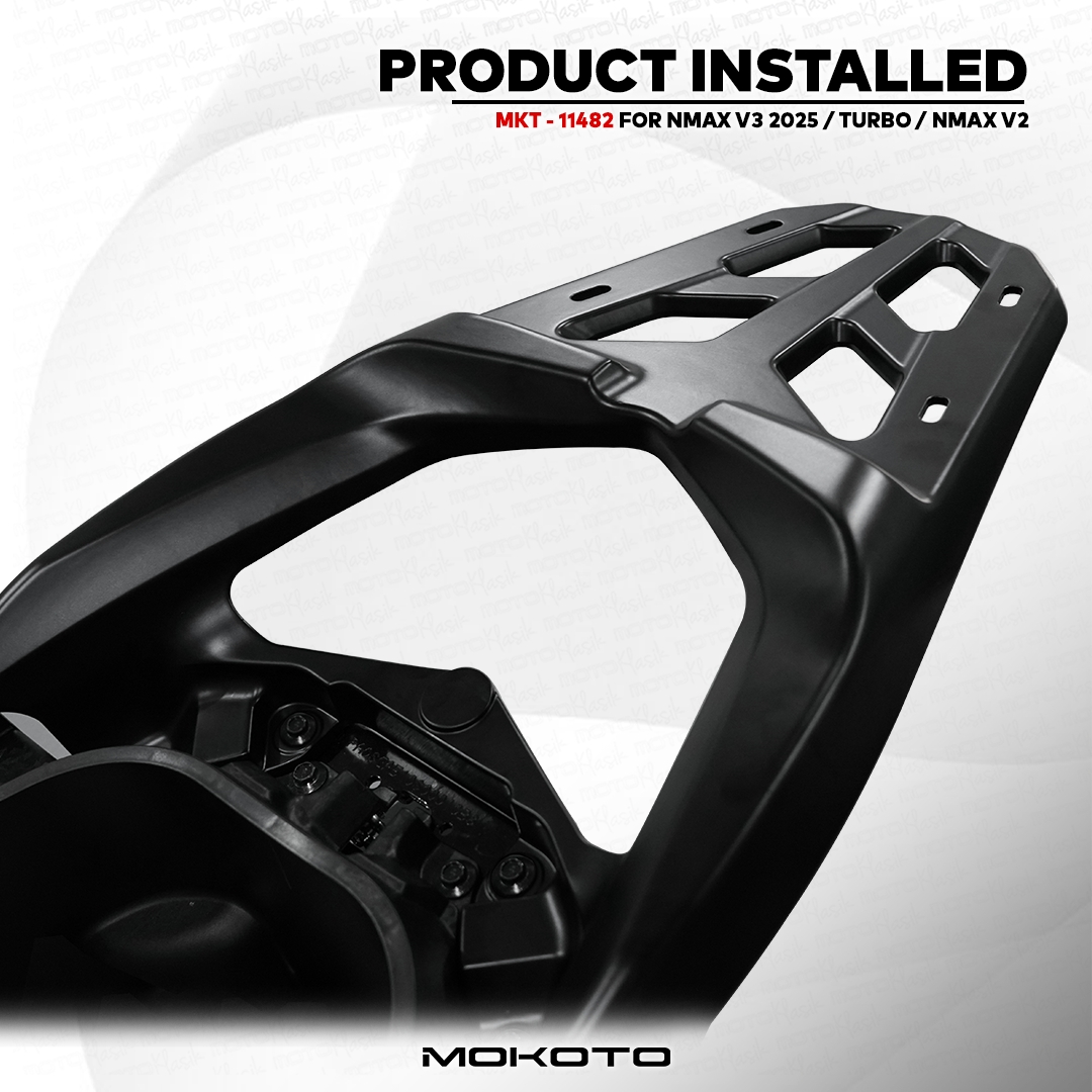 MOKOTO NMAX V3 2025/TURBO/ NMAX V2 TOP BOX BRACKET MKT-11482 BLACK ...