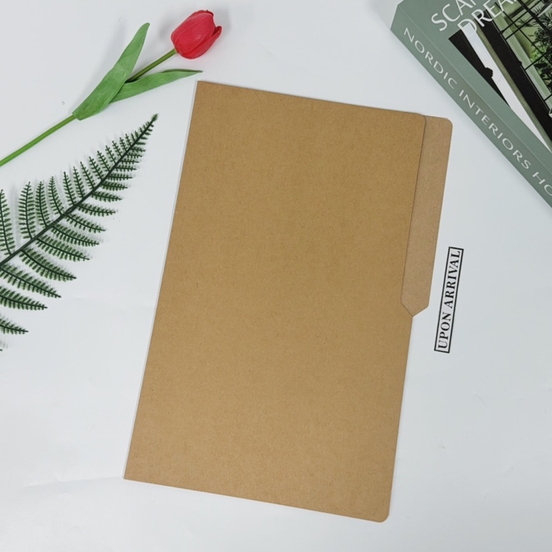 10pcs Brown Kraft Folder Thick 15pts File Document Folder Size Long ...