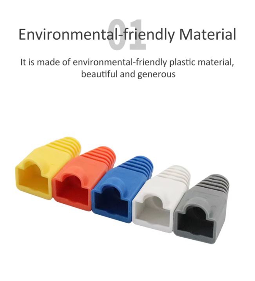 CAT5/CAT6 RJ45 Ethernet Network Cable Relief Boots Cable Connector Plug ...