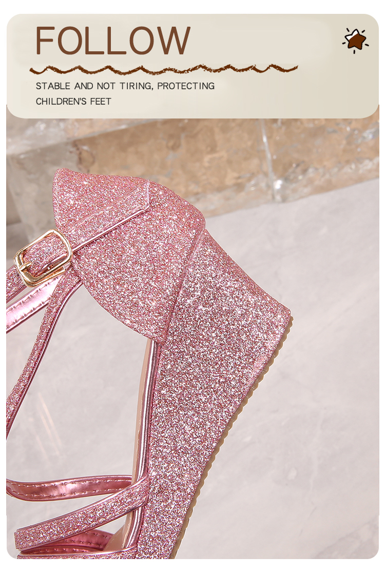 Korean girl's fashion heels kids Wedge sandals 707-2 Shopee Malaysia