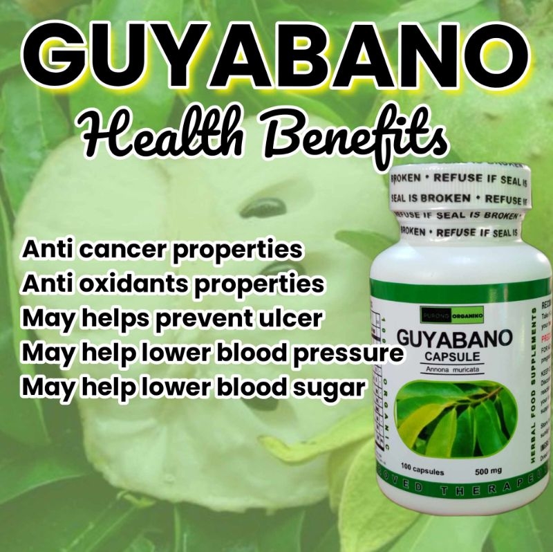 PURE GUYABANO CAPSULES 100 capsules 500 mg | Shopee Malaysia