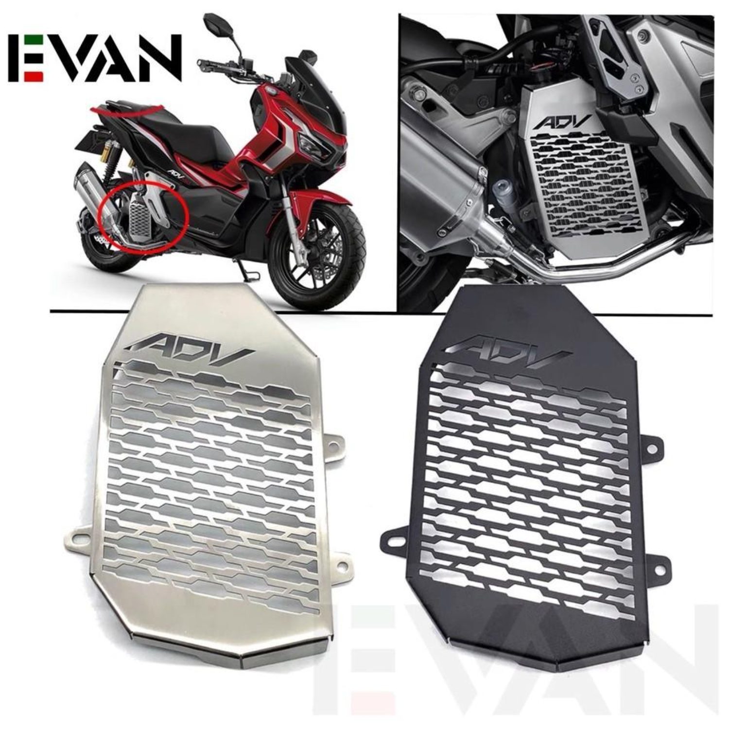 Honda ADV 150 Full CNC Alloy Radiator Cover Pure ADV 2019 2021 ...