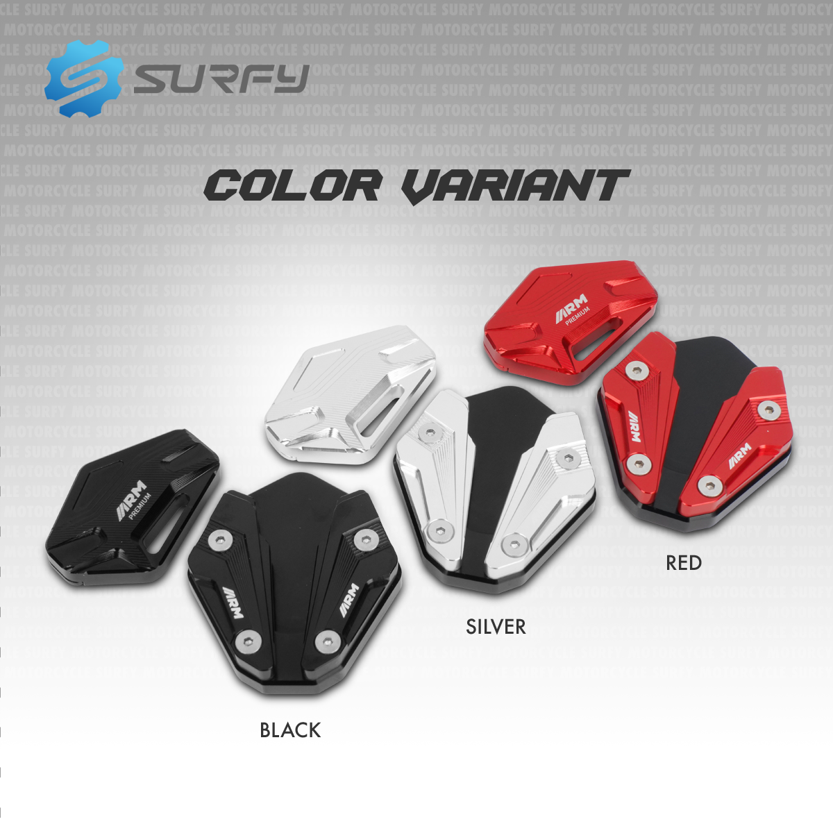 ARM Premium Modified Side Stand Shoes And Side Step Set Full CNC For ...