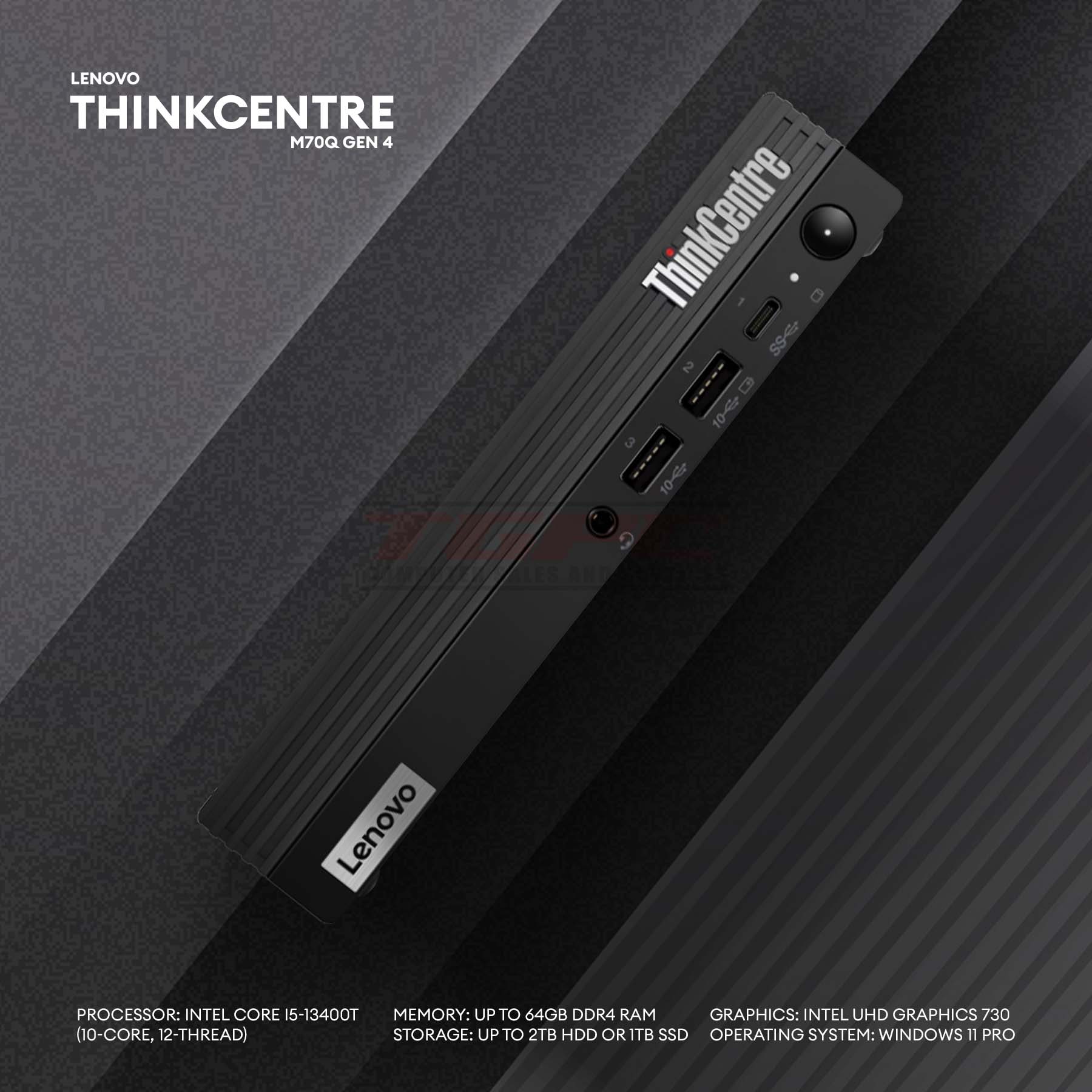 TGPC / MiniPC / Lenovo ThinkCentre M70q Gen 4 / i5 13th Gen / 8GB RAM