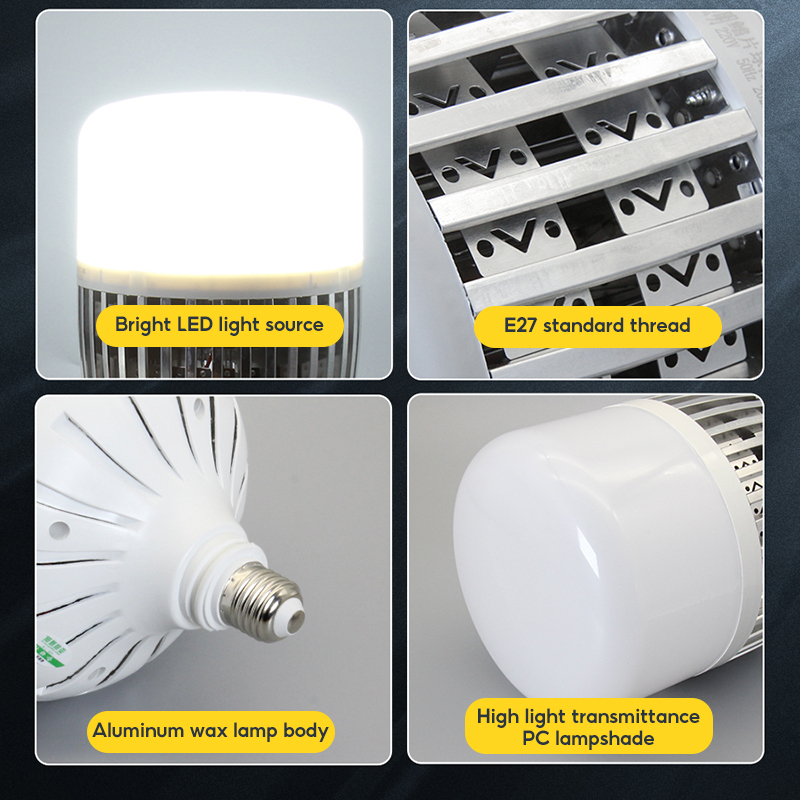 A Home LED Fin Bulbs Light 800W 1000W 1200W Highlight Waterproof E27 ...