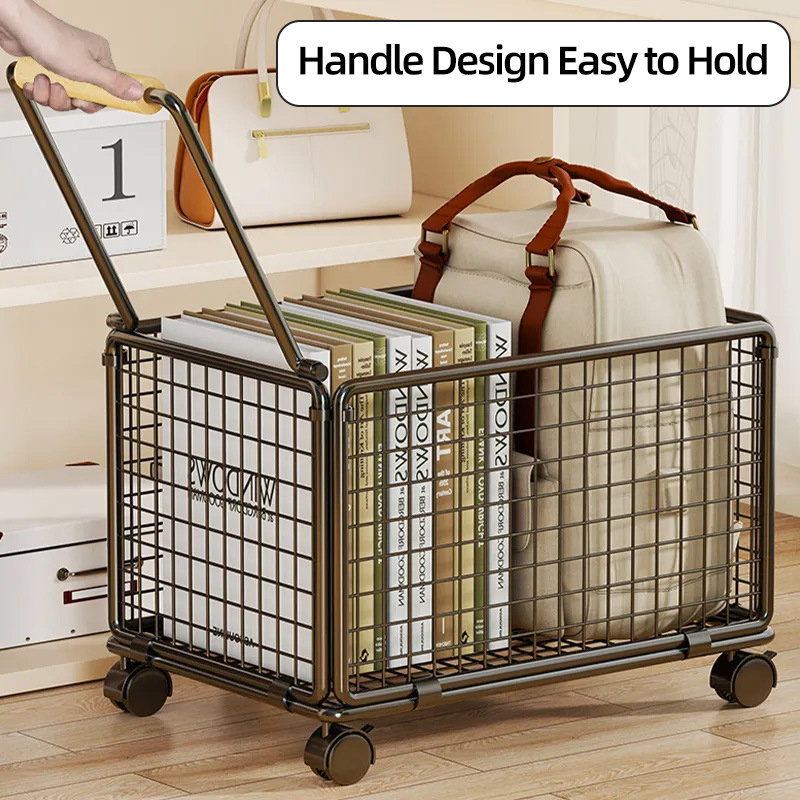 School Bag Storage Rack with Wheels Trolley Cart Utility Cart Organizer ...
