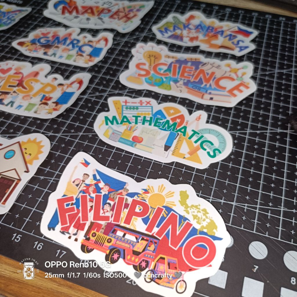 SUBJECT STICKER LABELS FOR NOTEBOOK | Shopee Malaysia