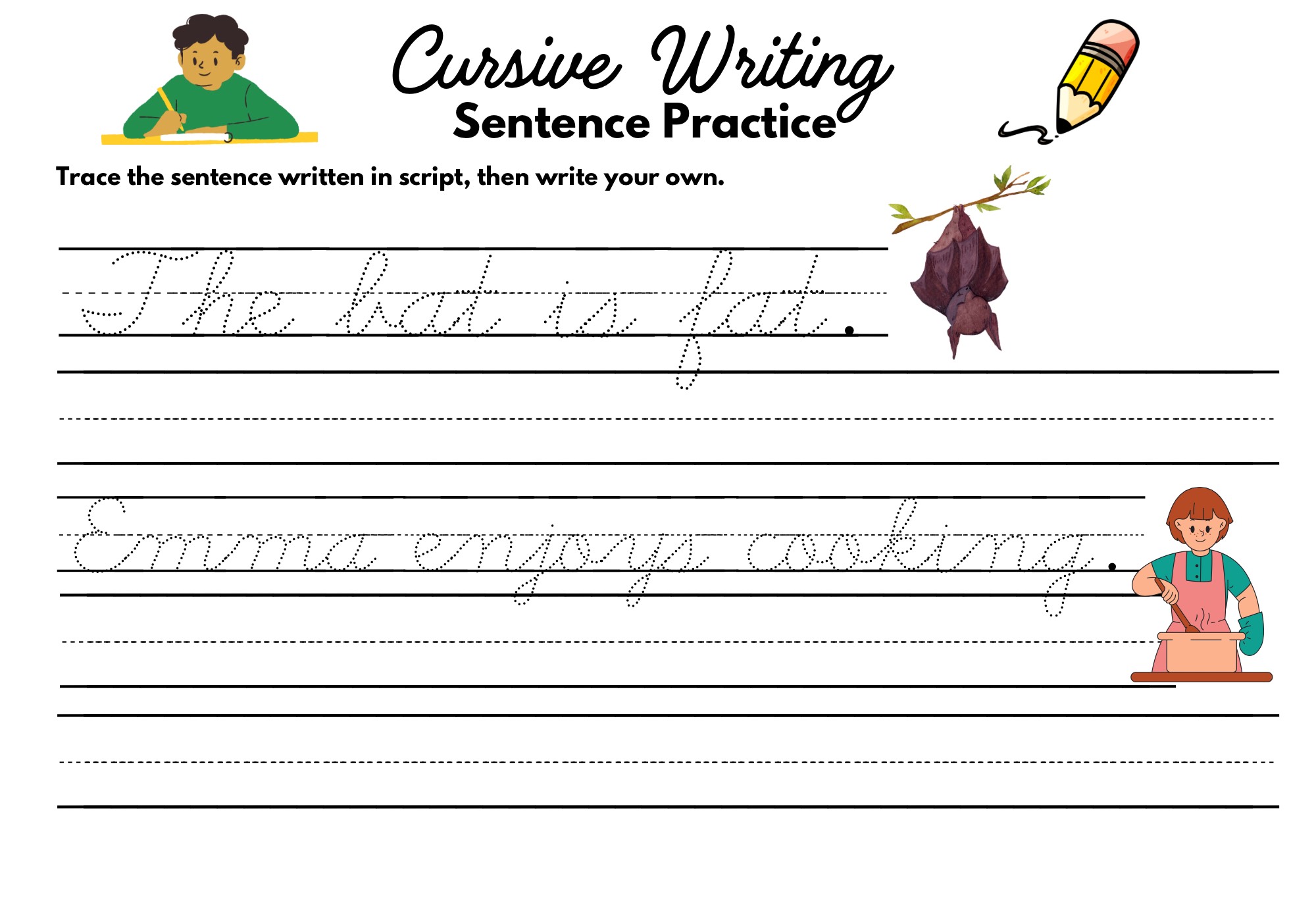 CURSIVE WRITING WORKBOOK FOR KIDS | CURSIVE WRITING & TRACING BOOK ...