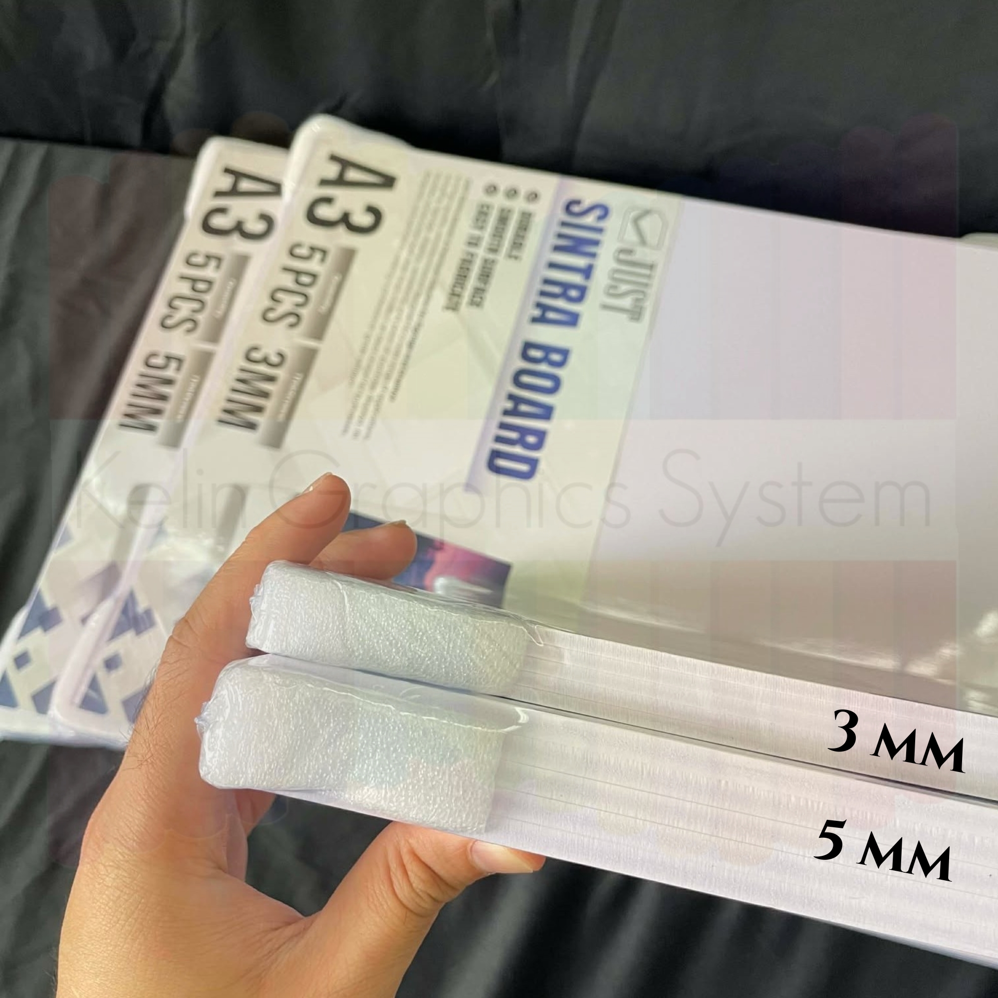 KELIN Sintra Board Sheets – 3mm / 5mm Thick, A3 or A4 Size, 5 Pieces ...