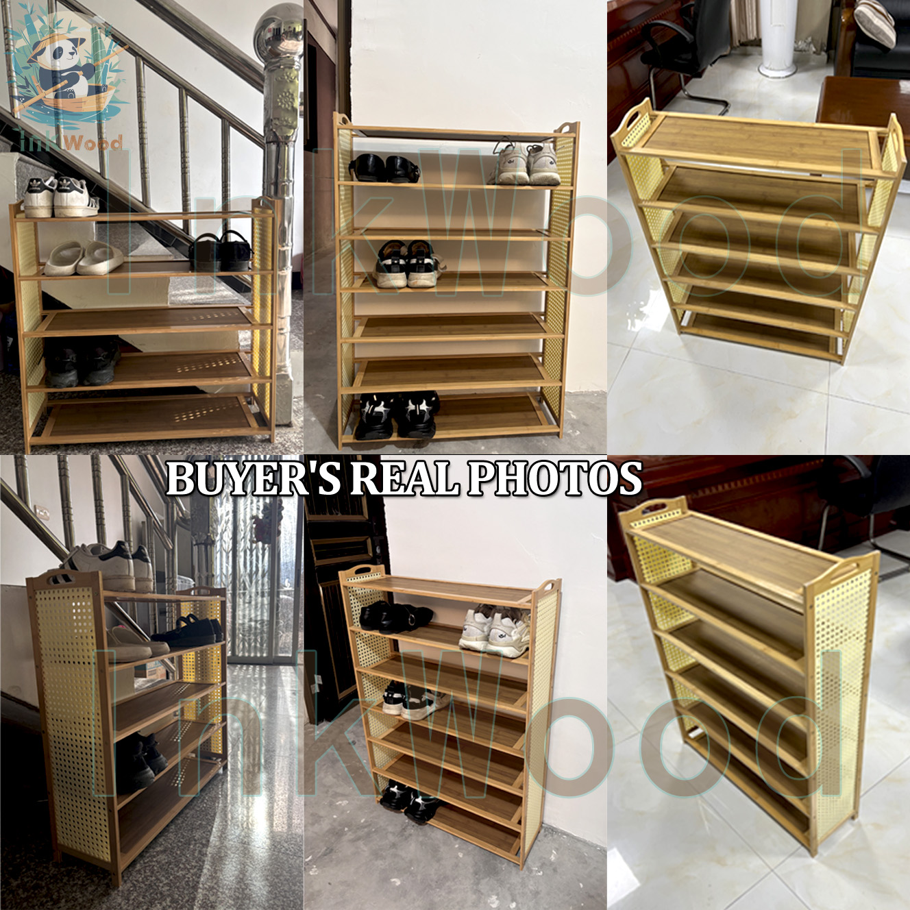 【New model】Bamboo Shoe Rack Shoe Rack Organizer Bamboo Wood 2/3/4/5/6 ...