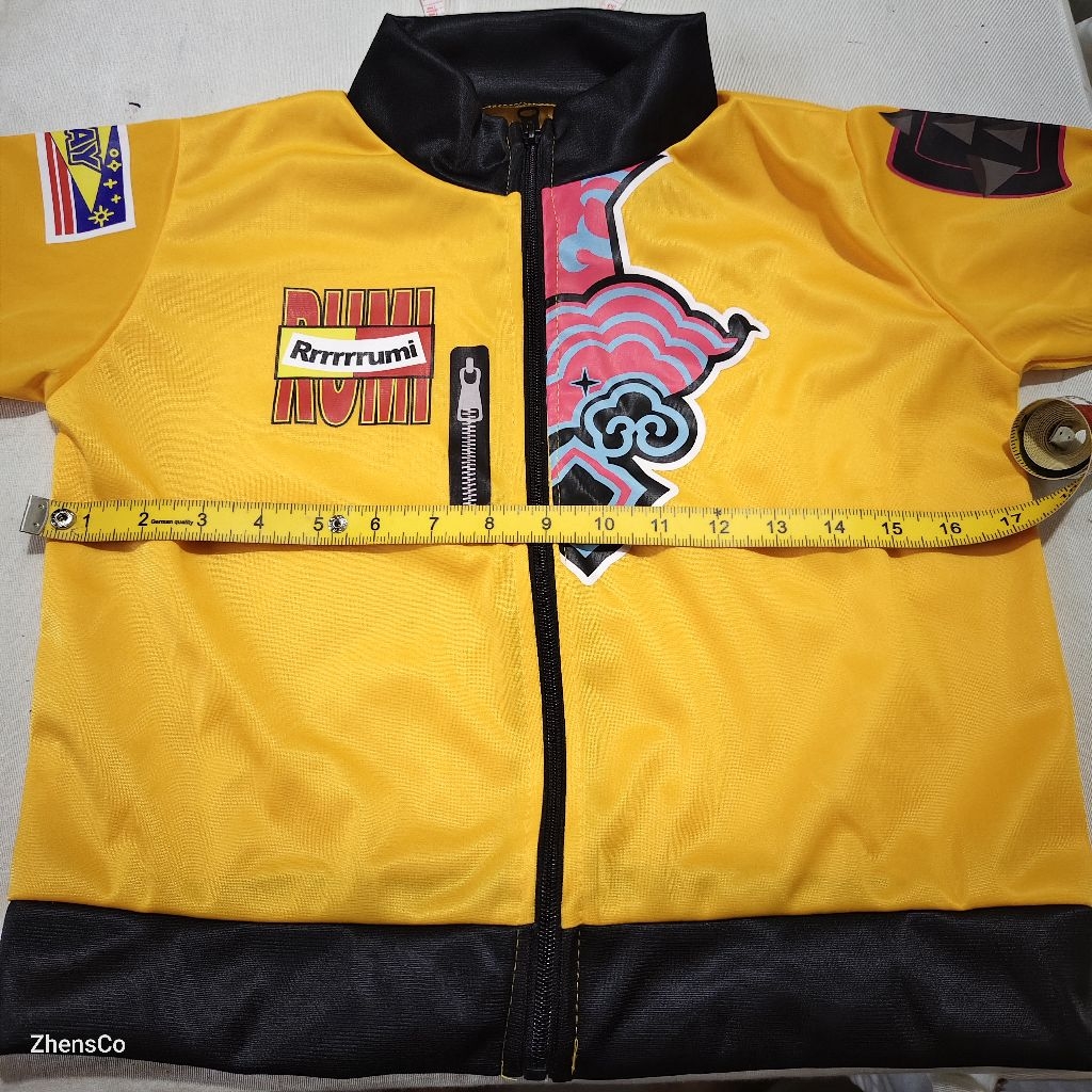 ZHENSCO 3in1 Kpop Huntrix Rumi Yellow Jacket Short with Pink Tassel for ...