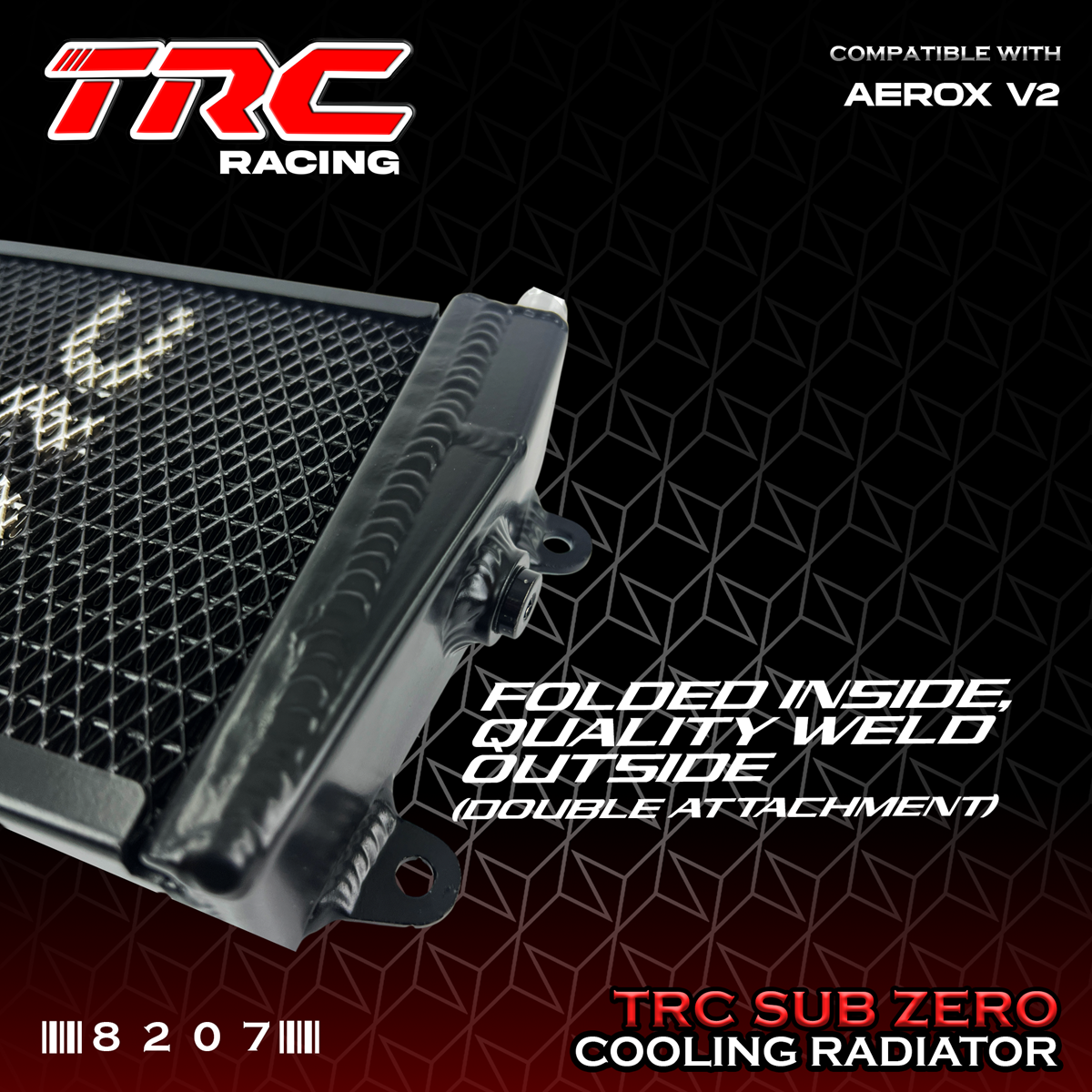 TRC SUB ZERO COOLING RADIATIOR for AEROX v2 8207 | Shopee Malaysia