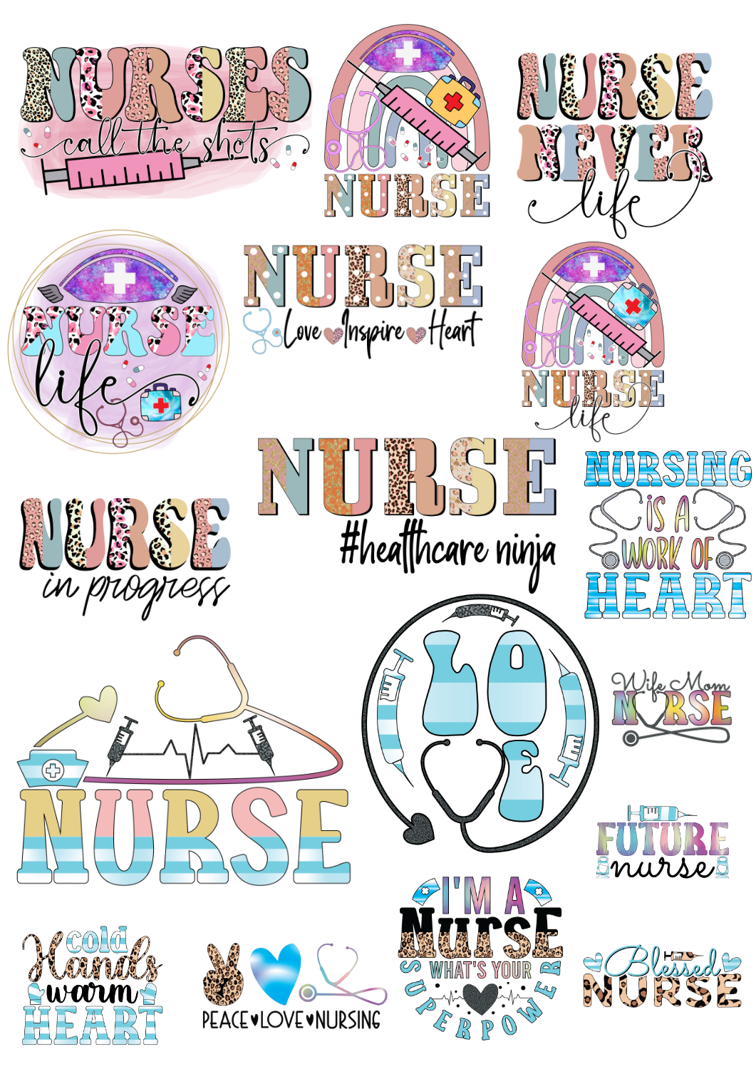 40pcs NURSE STICKERS | Shopee Malaysia