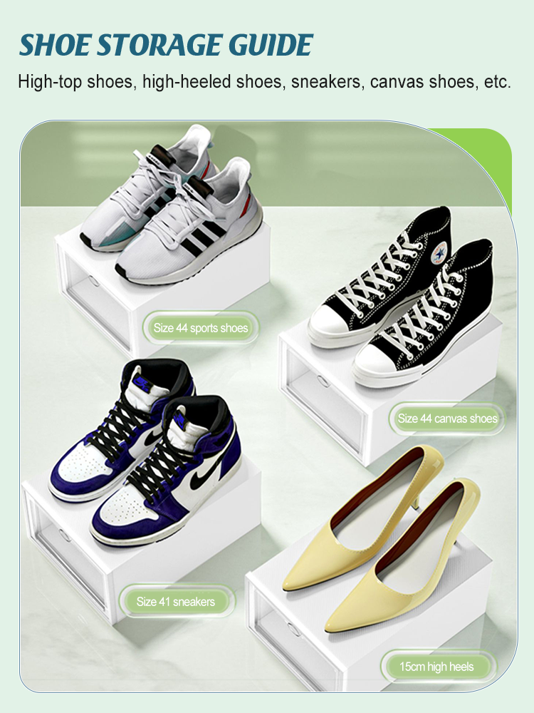 Colorful Shoe Box Hard Plastic Stackable Storage Box Bedroom Shoe Rack ...