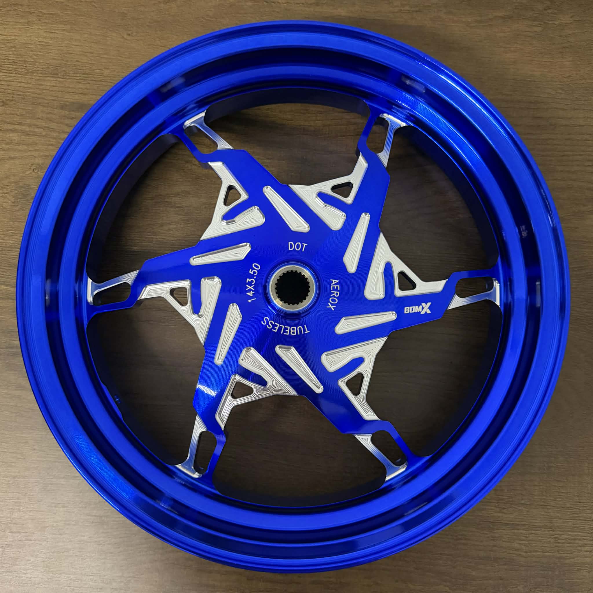 BOM RANGSIT BomX CNC MAGS RAZOR HEXA 6 SPOKES FOR AEROX V1 AND AEROX V2 ...