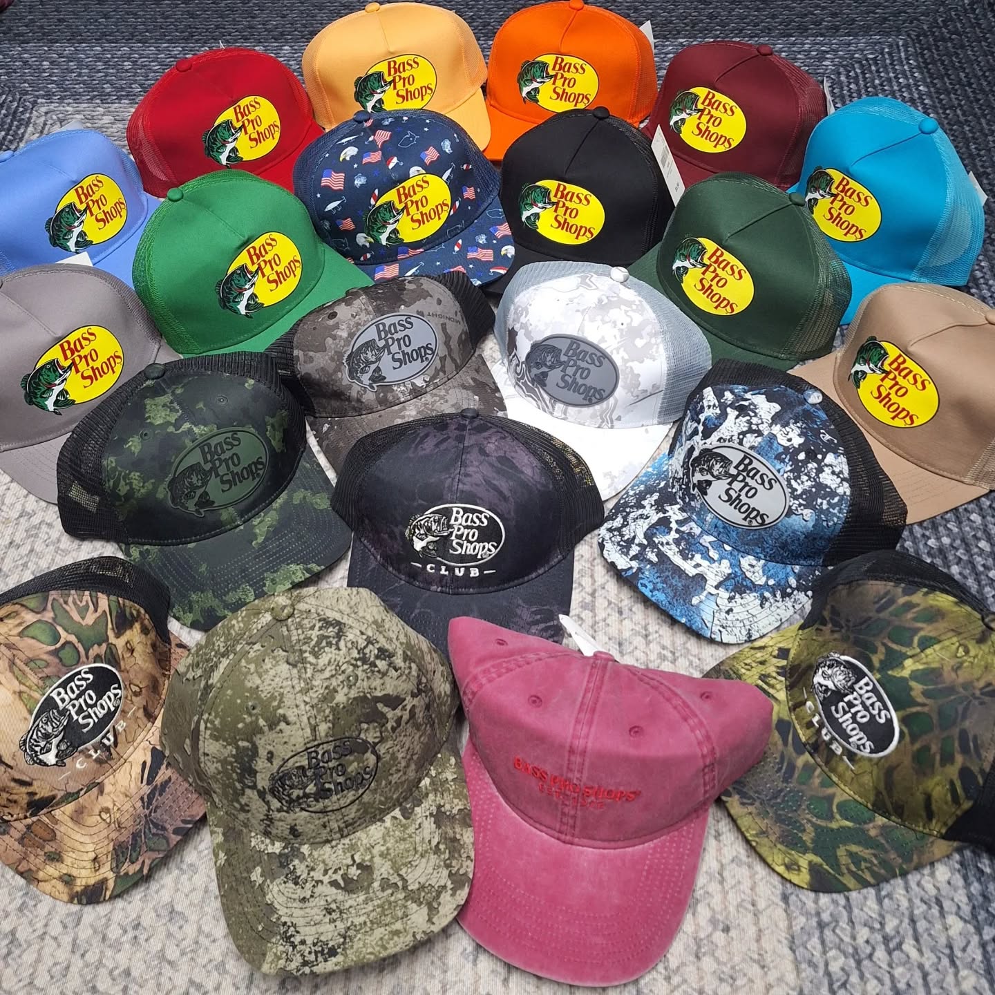 RUBBER PATCH / STRATA / PRINTED / RUBY WASHED TWILL DAD CAP/HAT BY BASS ...