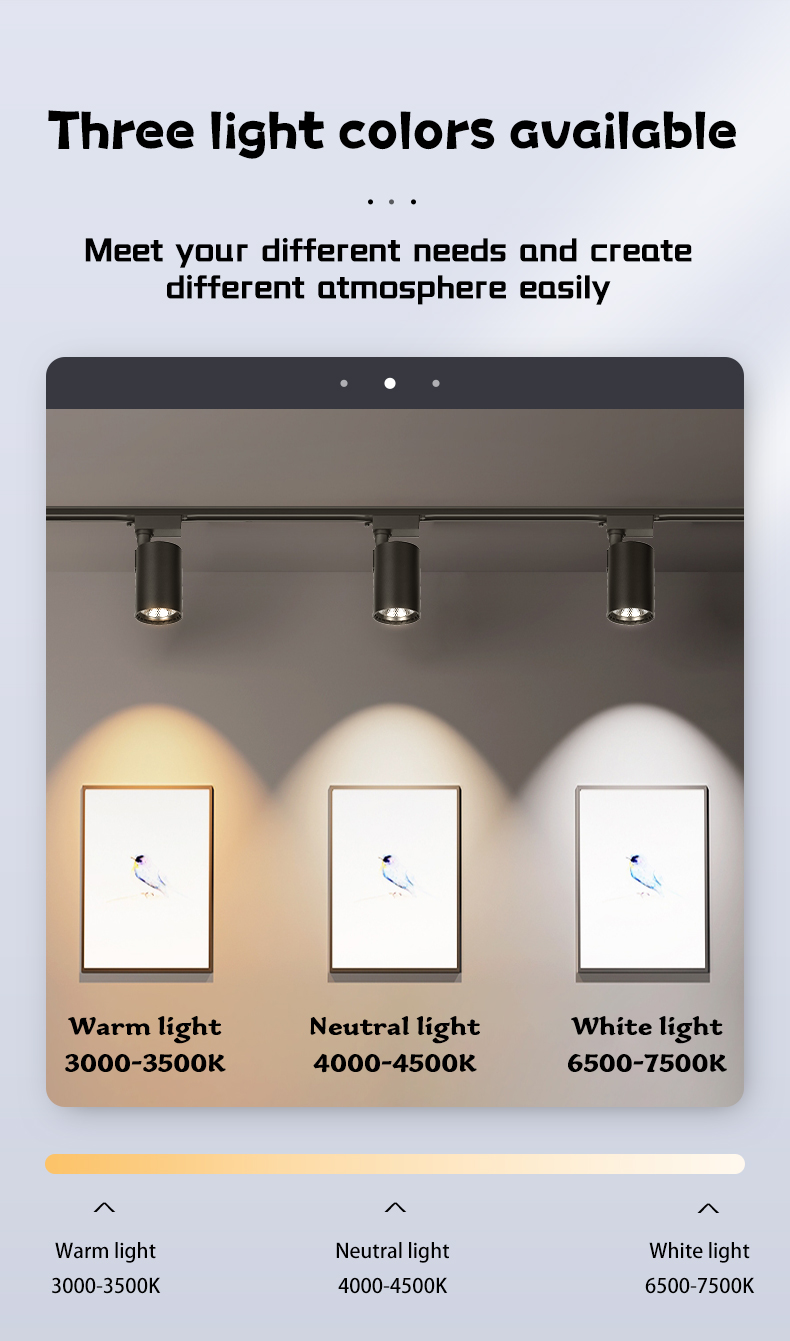 LED Track Light Track Light Rail Lampu Track Light 3 Colour Memory ...