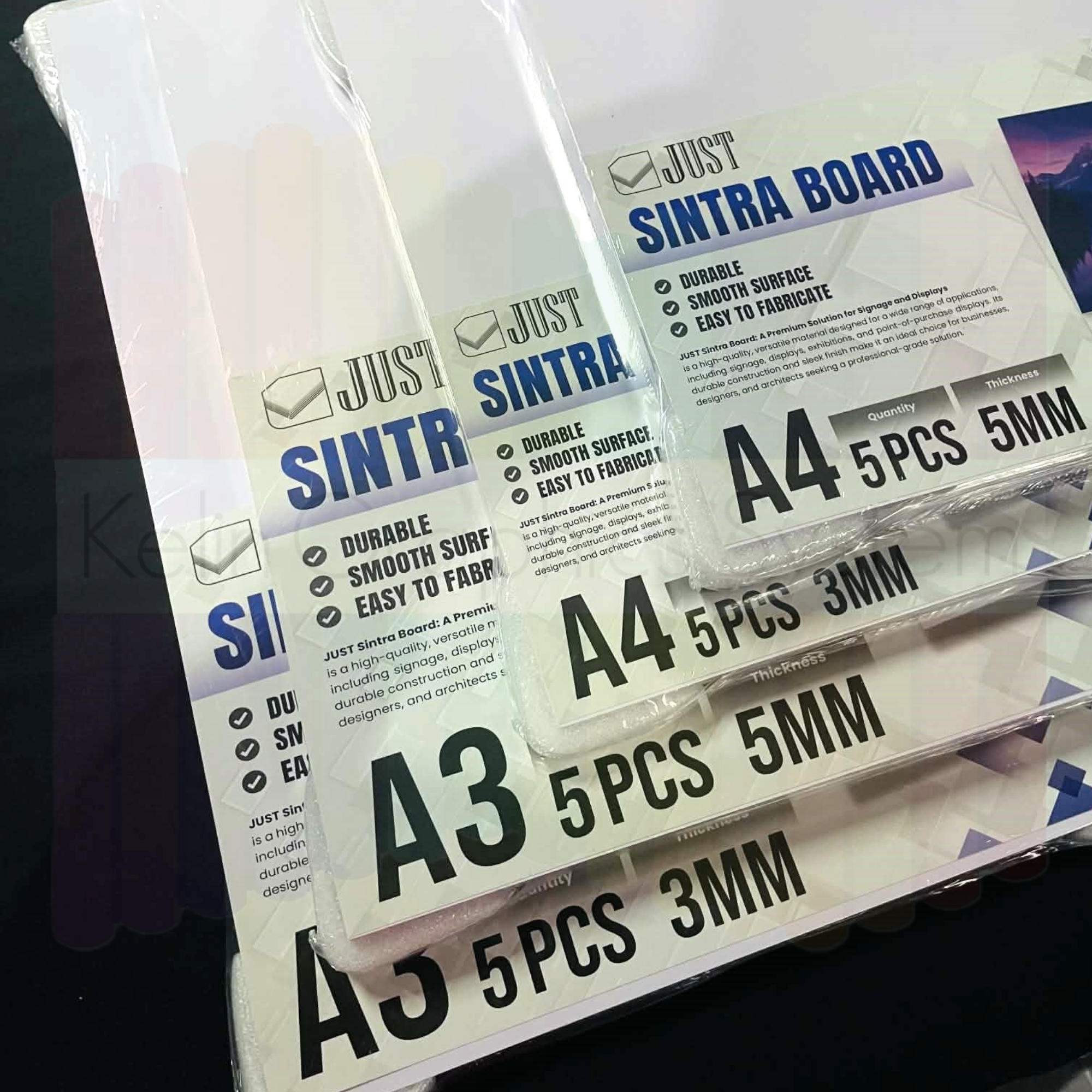 KELIN Sintra Board Sheets – 3mm / 5mm Thick, A3 or A4 Size, 5 Pieces ...