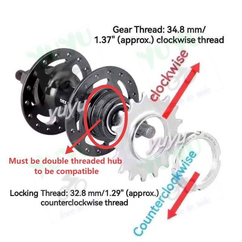 13T 14T 15T 16T 17T 18T Fixie Gear Track Bike Single Speed 1/8inch Cog ...
