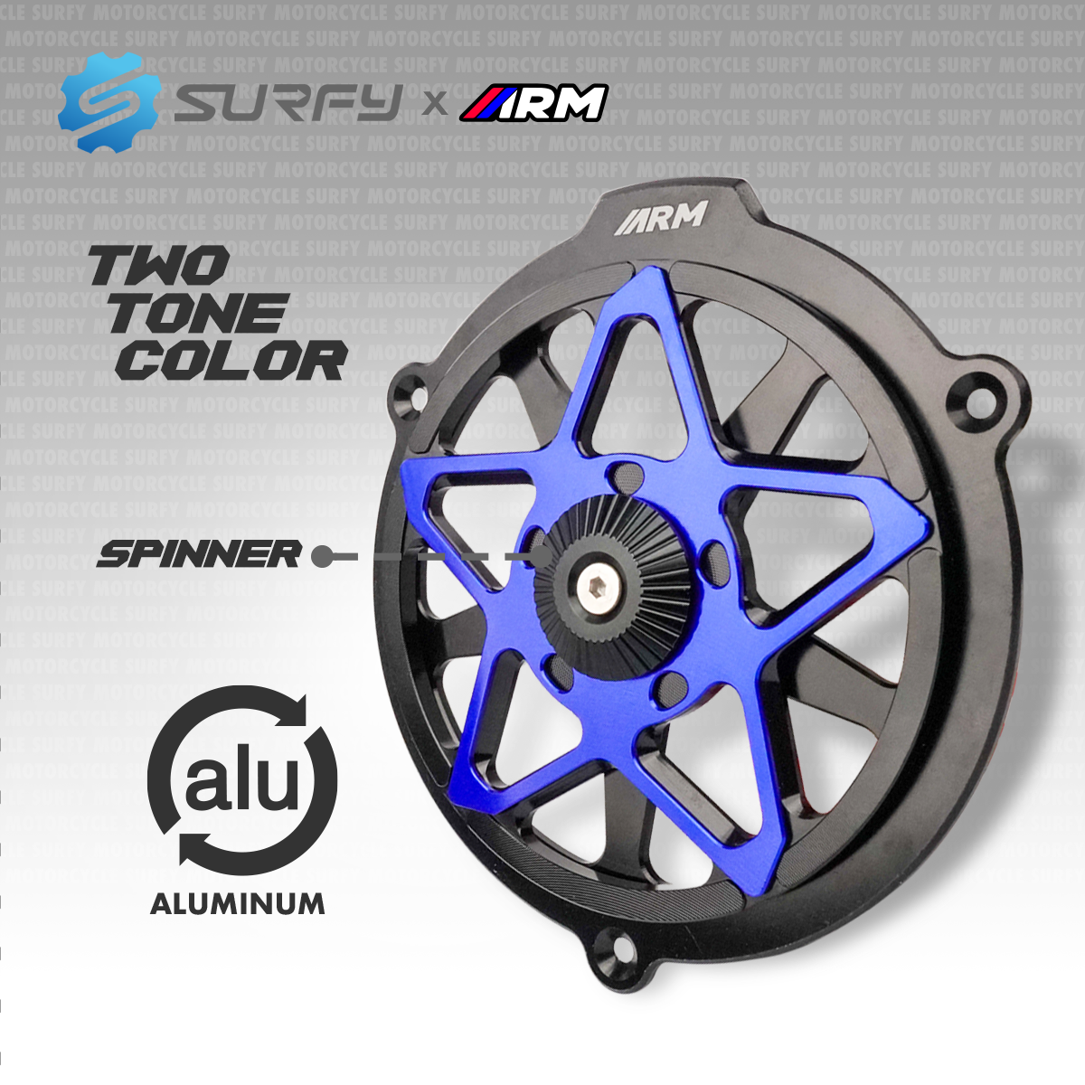 Arm Premium Radiator Fan Cover Full CNC 2-Color Spinner Design For ...