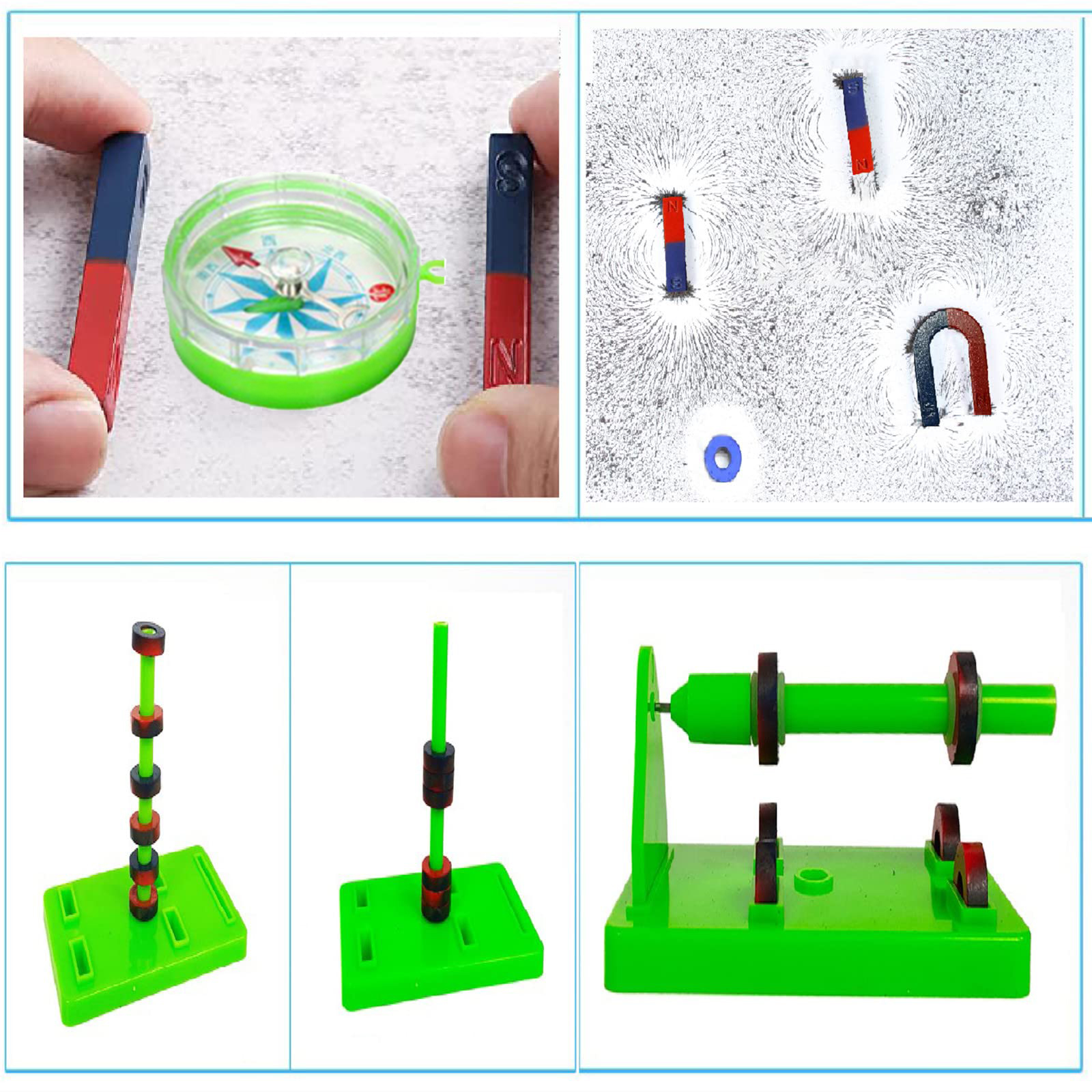 Science Learning Kit With Compass Magnets Set For Teaching Basic ...