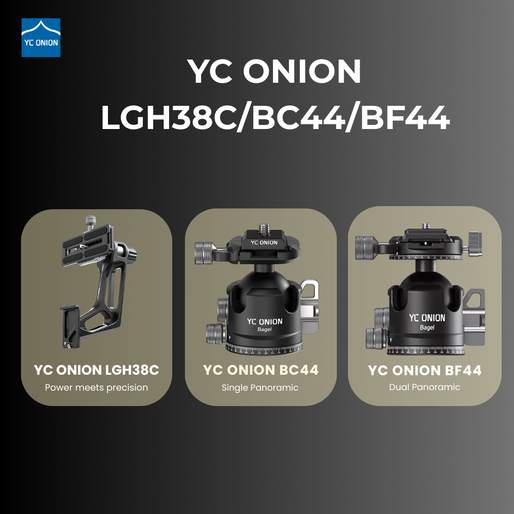 YC ONION Bagel BF44 Dual / BC44 Single Panoramic Ball Head & GH38 ...