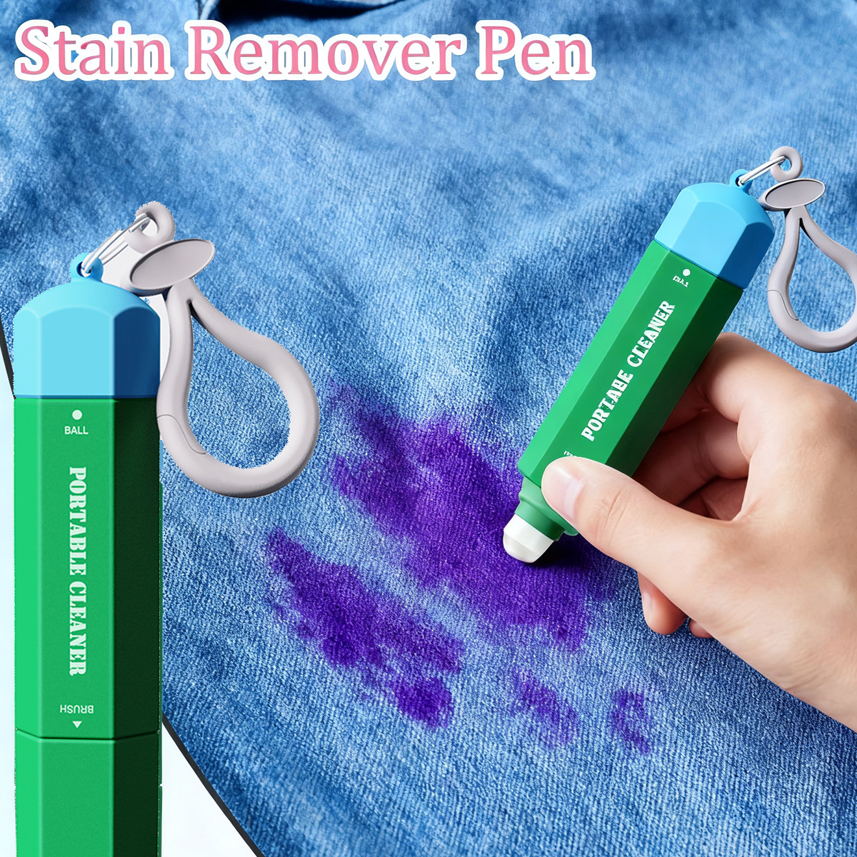 Portable Instant Stain Remover Pen,3-Second Stain Remover Pen for ...