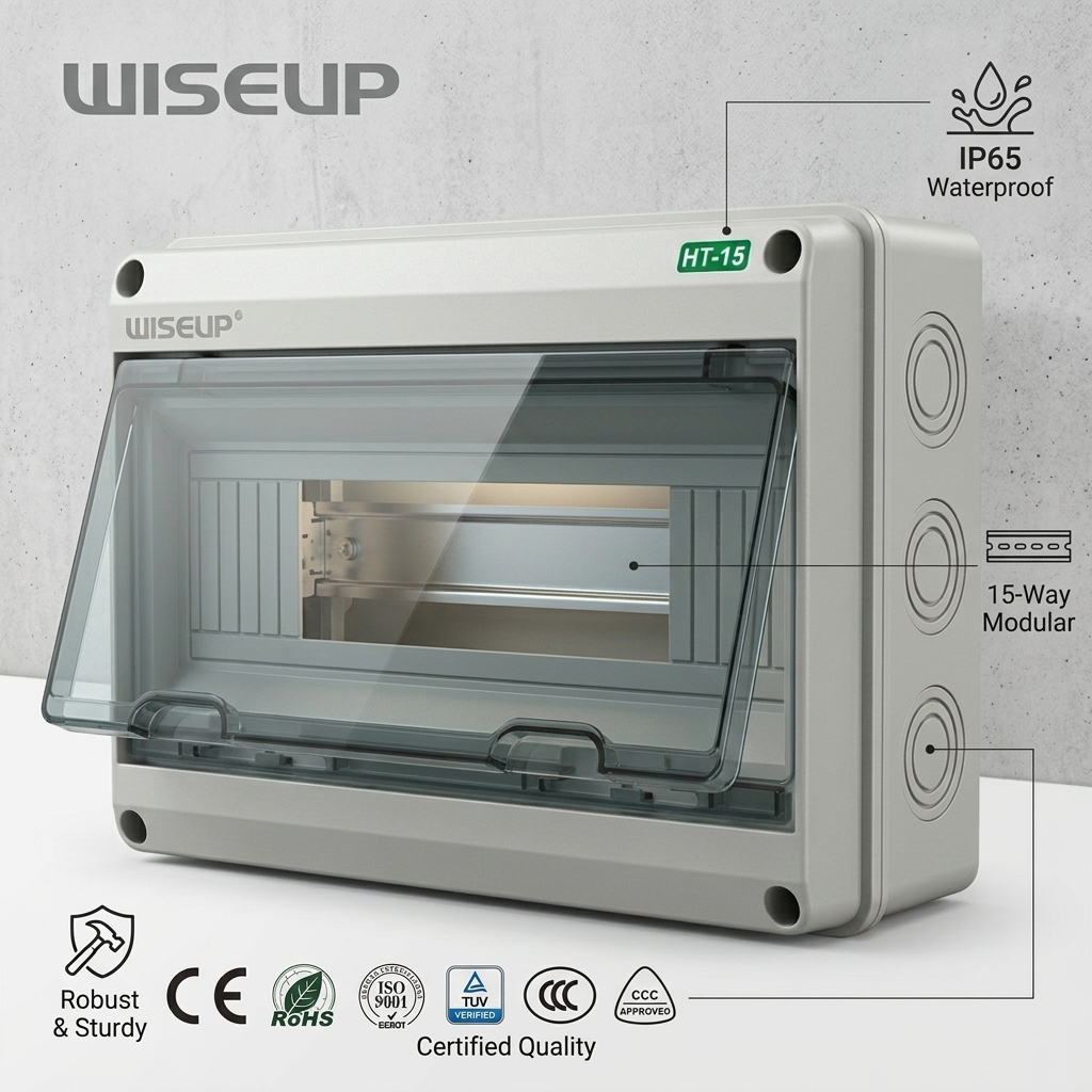 Wiseup IP65Waterproof MCB Panel Box For Circuit Breaker Distribution ...