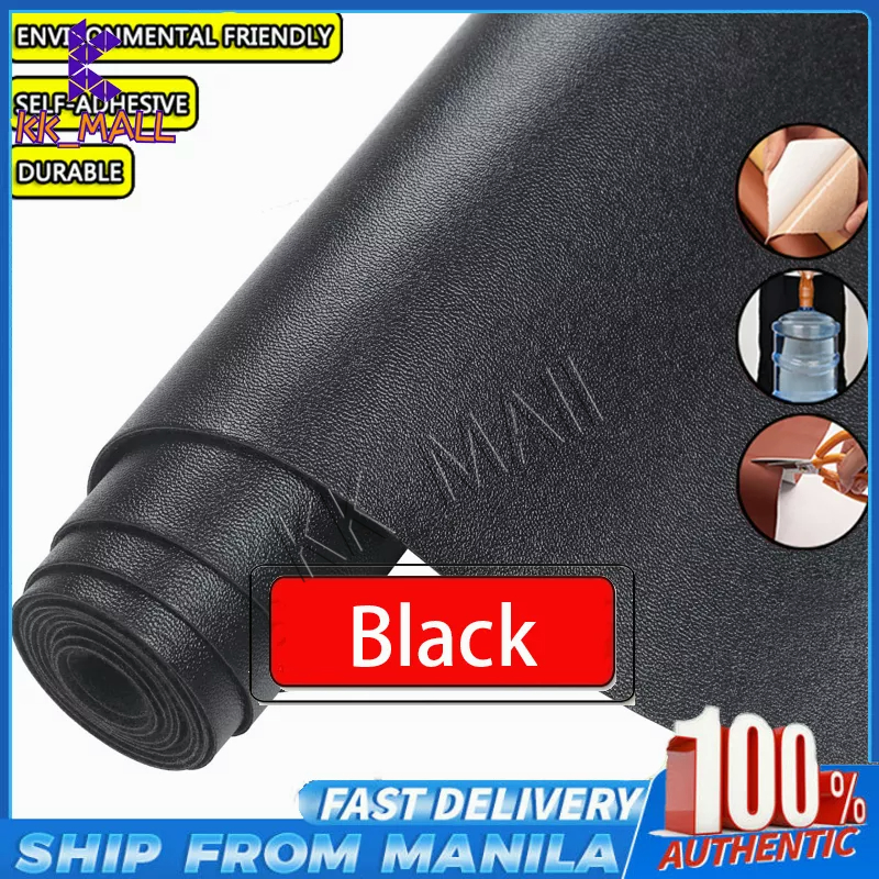 Black leather adhesive patch for sofa for Car Seats, for Clothing