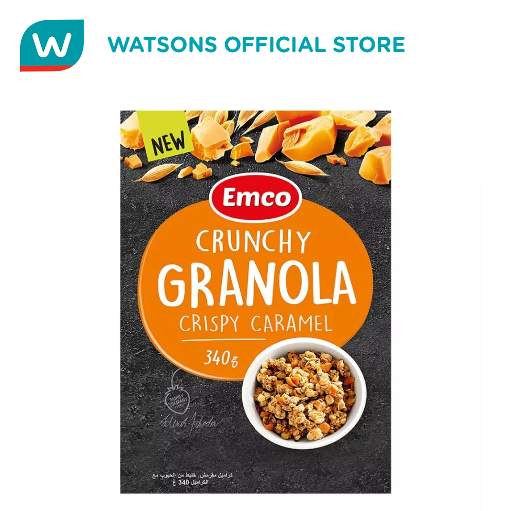 EMCO MUSLI Crunchy Granola Crispy Caramel 340g Shopee Malaysia