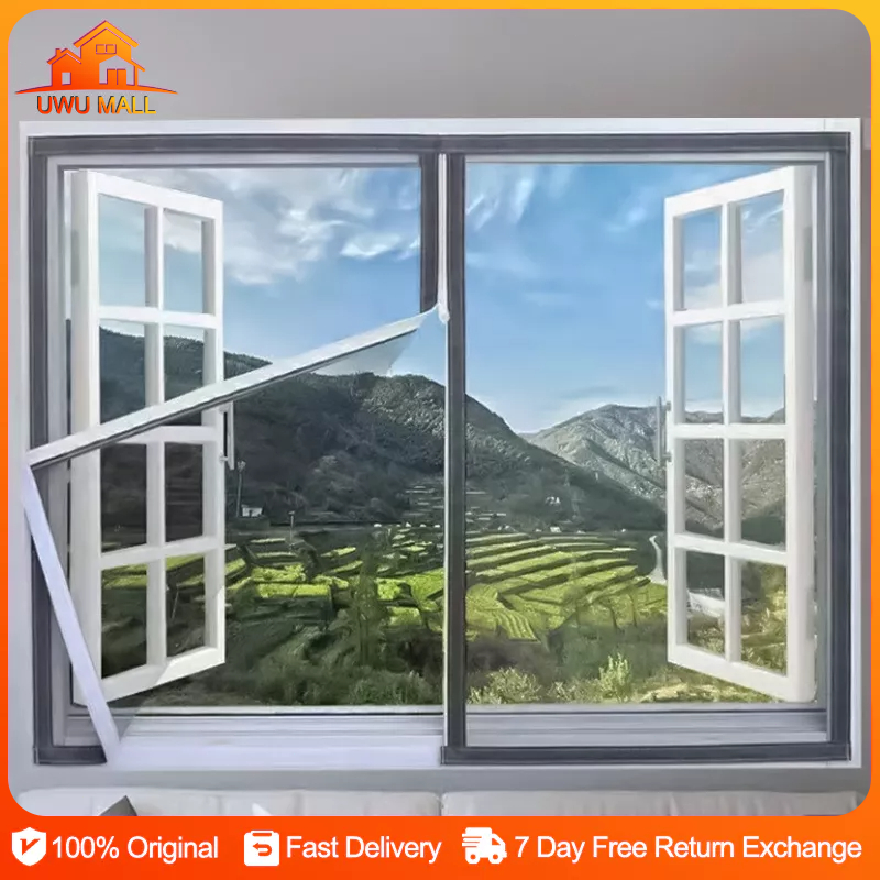 Insect-Proof Zipper Window Screen Net For Anti Fly Mosquito Insect Self ...