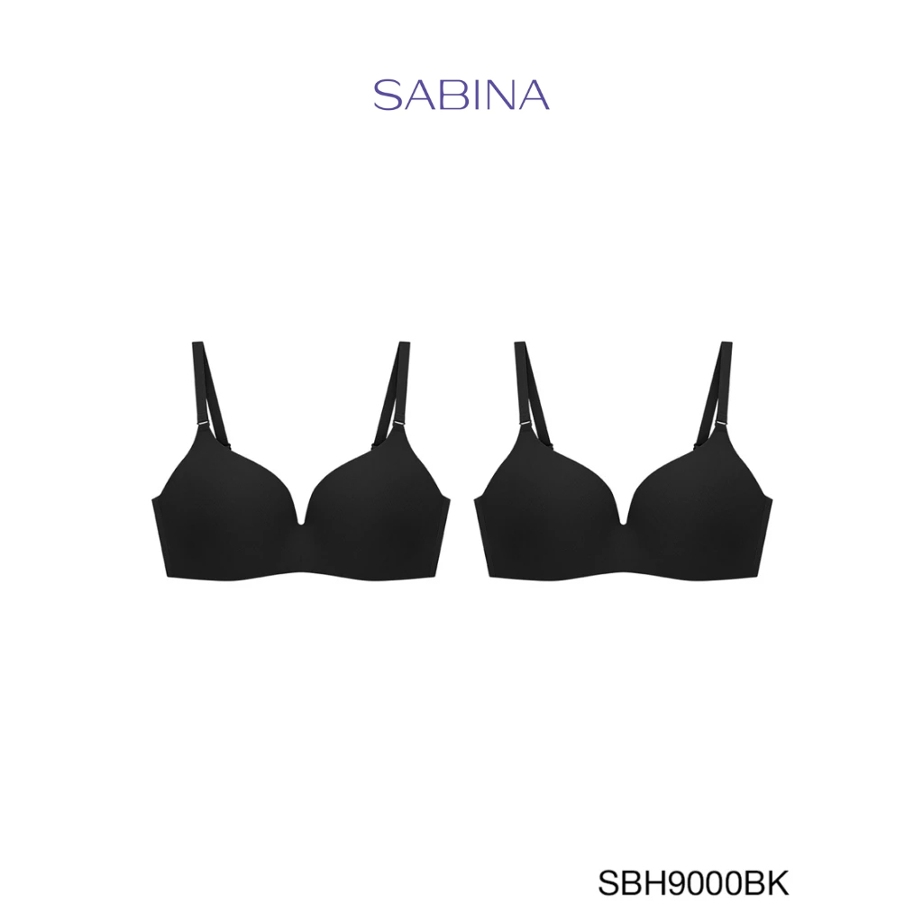 (Set 2 pcs.) Sabina Invisible Wire Bra Seamless Fit Soft Doomm ...