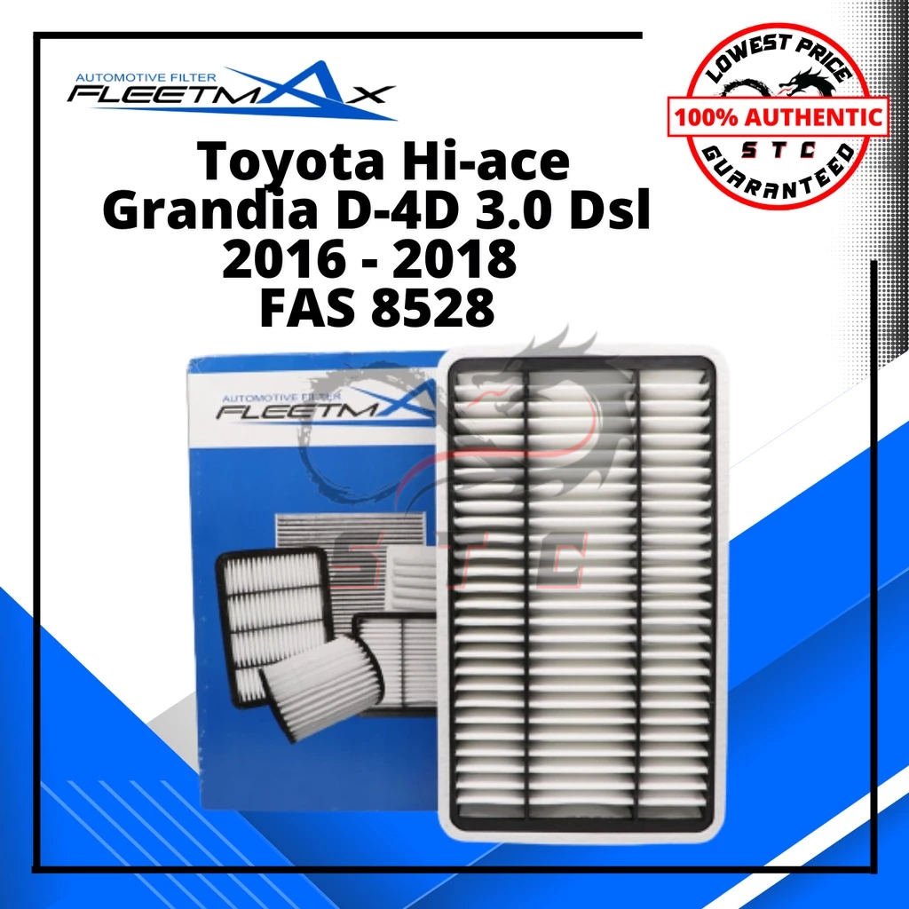 FLEETMAX AIR FILTER FAS 8528 FOR TOYOTA HI-ACE, GRANDIA D-4D 3.0 DSL ...