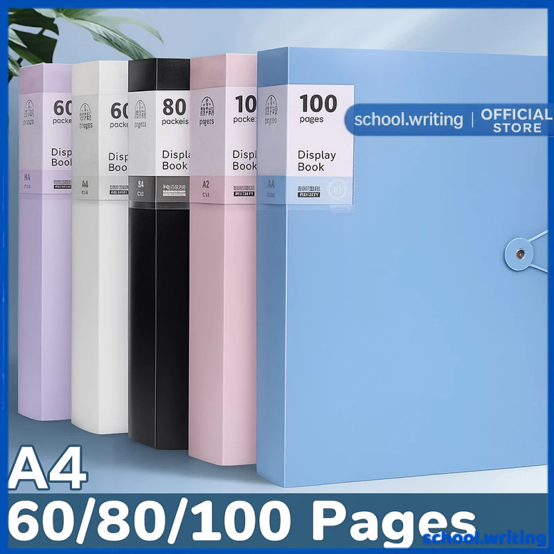 Clear Book A4 Long File Organizer Folder Long Clear File Folder ...