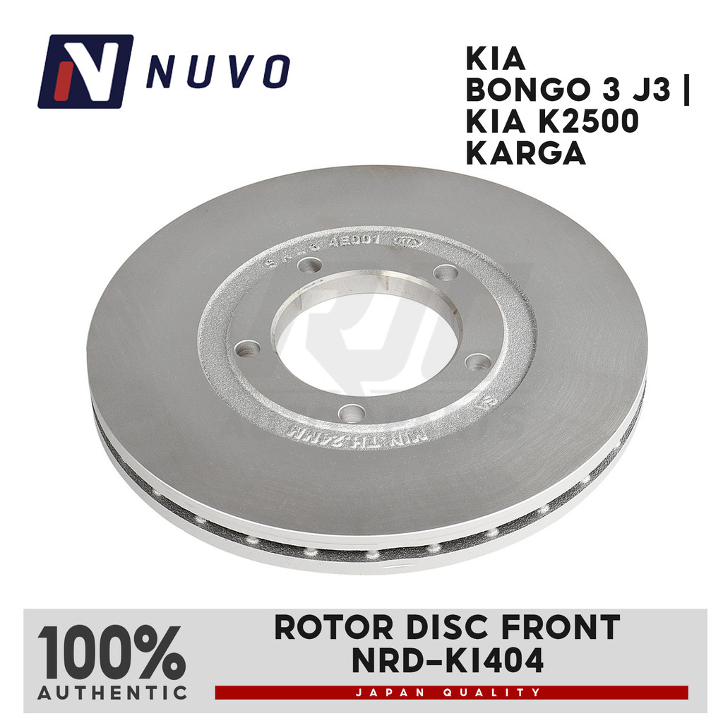 NUVO ROTOR DISC KIA BONGO 3 J3, KIA K2500 KARGA FRONT NRD-KI404 ( 1 PC ...