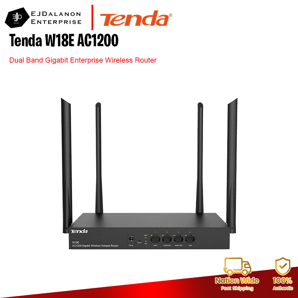Picture Idea: Tenda W18E Ac1200 Dual Band Gigabit Enterprise Wireless Router