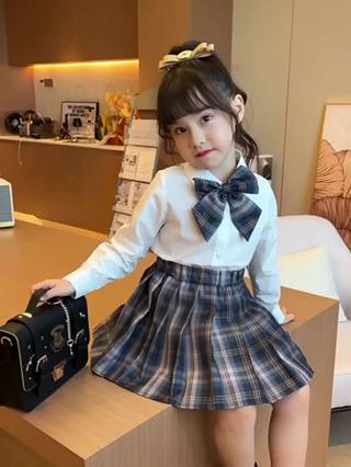 Riconini ready stock Girls' Autumn Preppy Style Suit New Children Suit ...