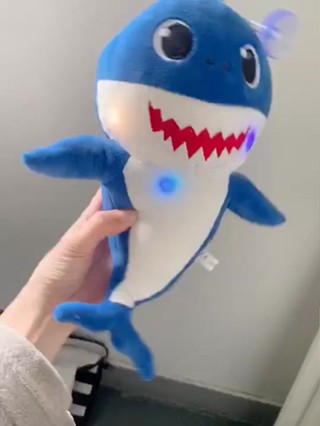 Rs♪-Baby Shark Plush Singing Toys Boy Music Song Doll English Baby ...