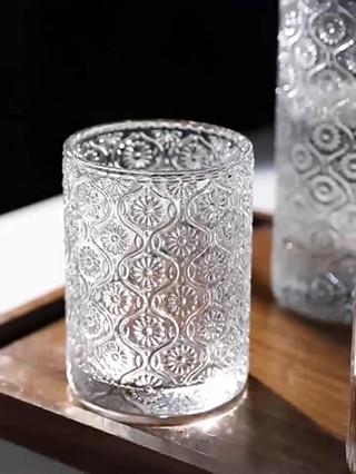 Glass Cup High-end Feeling Ins Style Tea Cup Water Cup Coffee Cup 