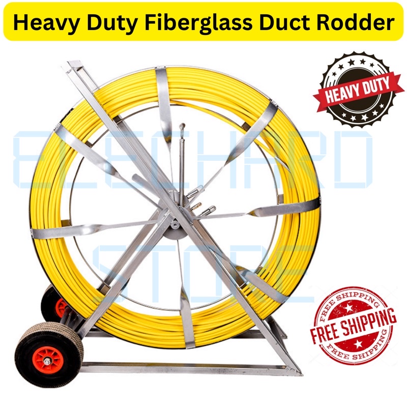 Custom Made Heavy Duty Fiberglass Duct Rodder Cable Rod Puller Wire