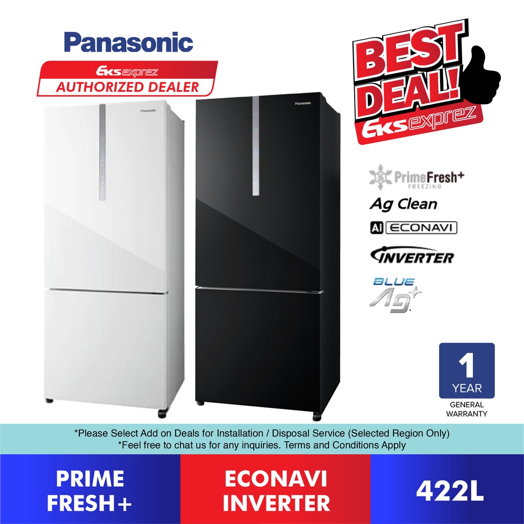 Panasonic glass store door fridge